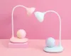 Cute candy-colored female student study desk lamp, portable USB charging desktop reading LED night light for dormitory details Picture